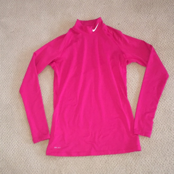 pink nike compression shirt
